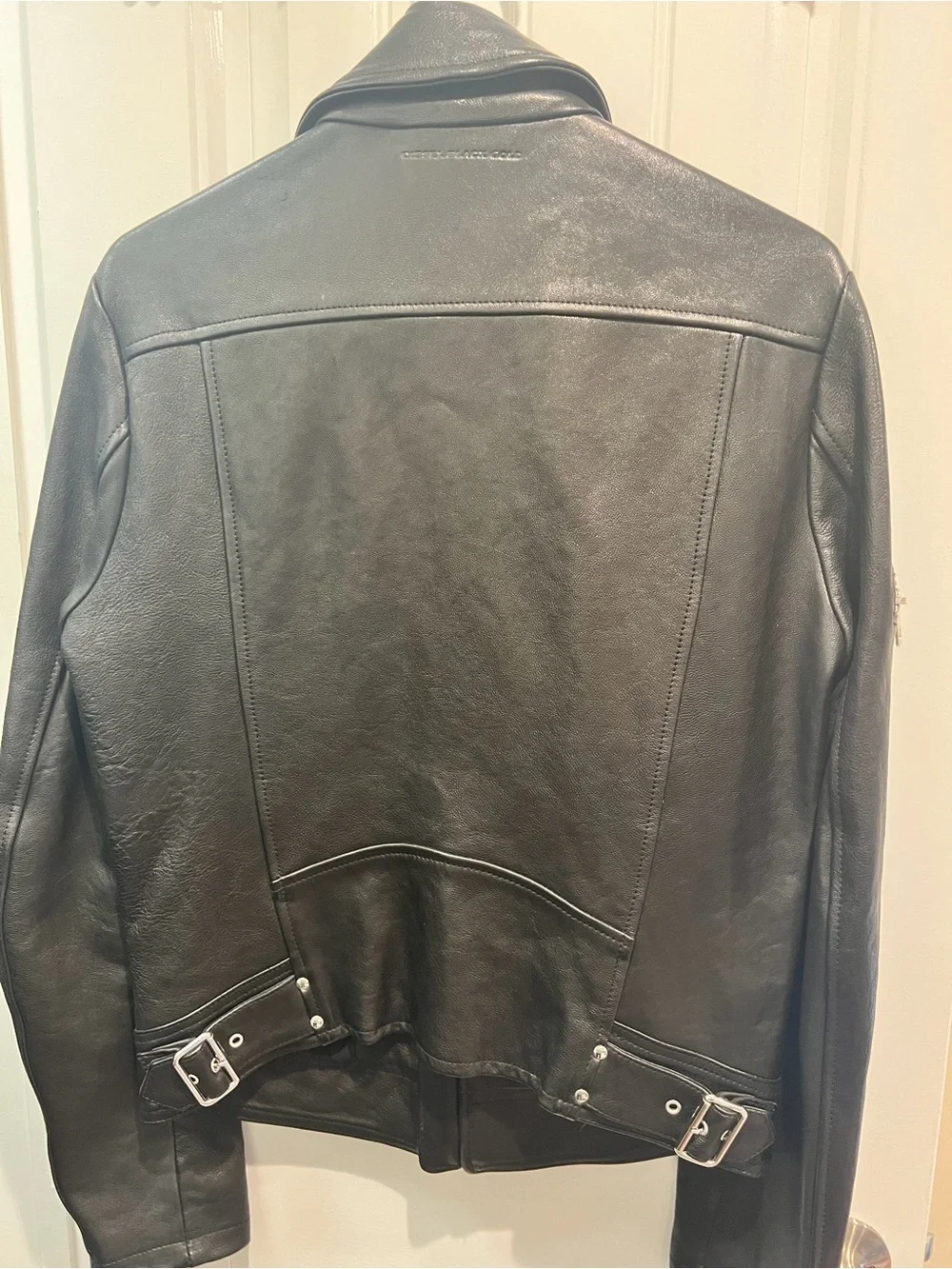 Men’s Diesel Black Gold black leather biker jacket